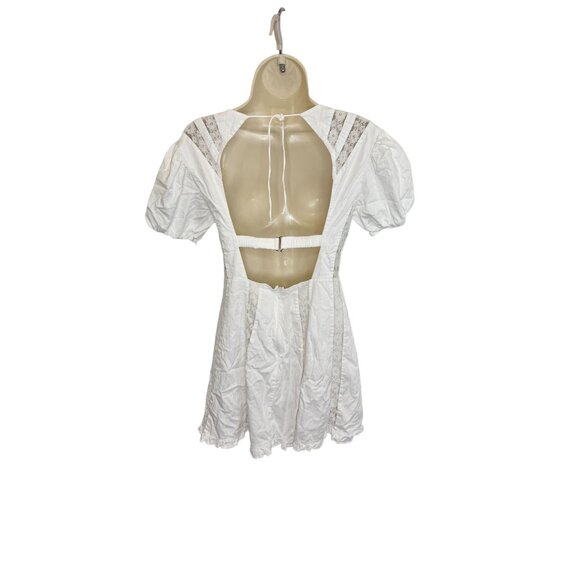 For Love & Lemons White Maura Mini Dress NWOT - Size M - Picture 6 of 7